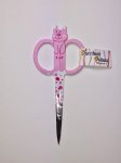 (image for) Embroidery Scissors - Pink Cat